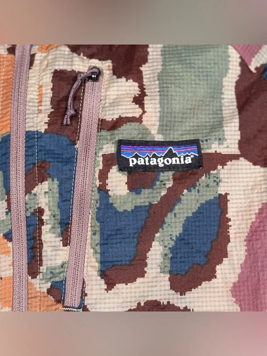 Patagonia Houdini Jacket Women’s Small Thriving Planet Hooded Lightweight - Picture 5 of 11